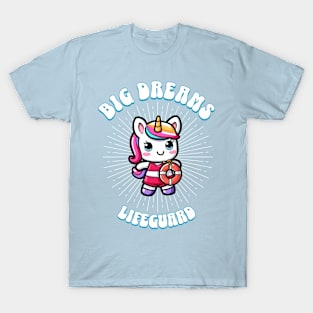 Big Dreams Lifeguard Unicorn Ocean Edition T-Shirt